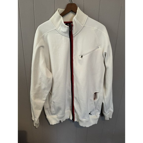 Other - Air Jordan Xl Full Zip White Mock Neck Track Jacket